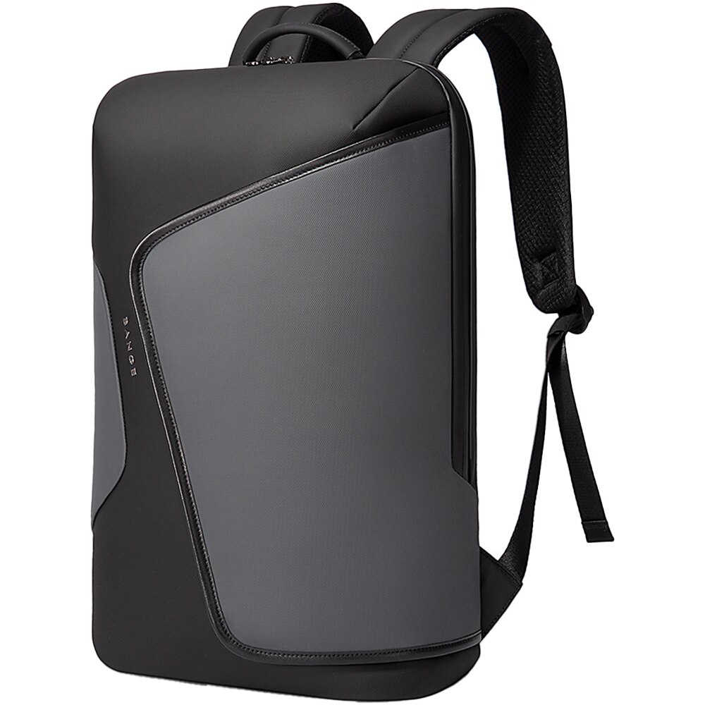 Rucsac laptop 15.6 inch, compartiment tableta, rezistent la stropi de apa, buzunar antifurt, sistem fixare pe valiza, BANGE, BG2913GY, Gri