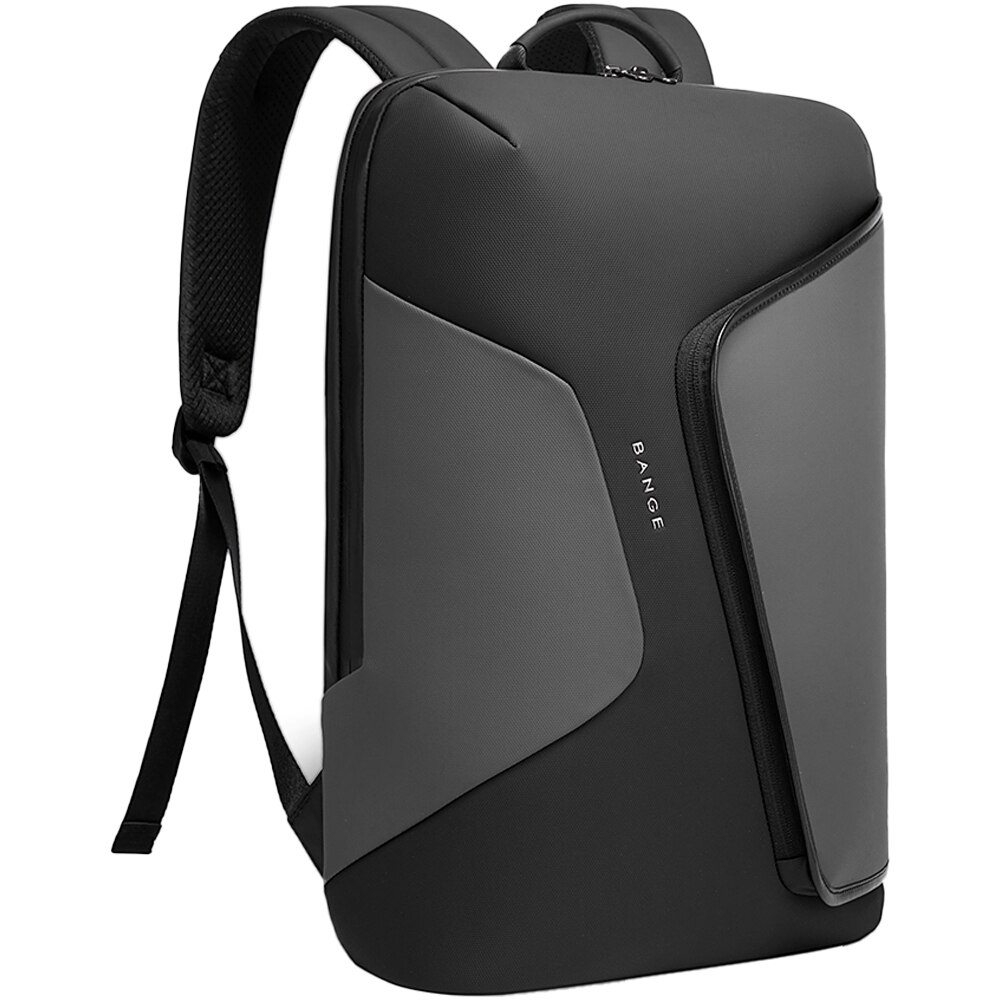 Rucsac laptop 15.6 inch, compartiment tableta, rezistent la stropi de apa, buzunar antifurt, sistem fixare pe valiza, BANGE, BG2913GY, Gri