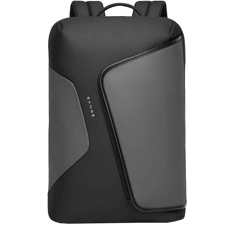 Rucsac laptop 15.6 inch, compartiment tableta, rezistent la stropi de apa, buzunar antifurt, sistem fixare pe valiza, BANGE, BG2913GY, Gri