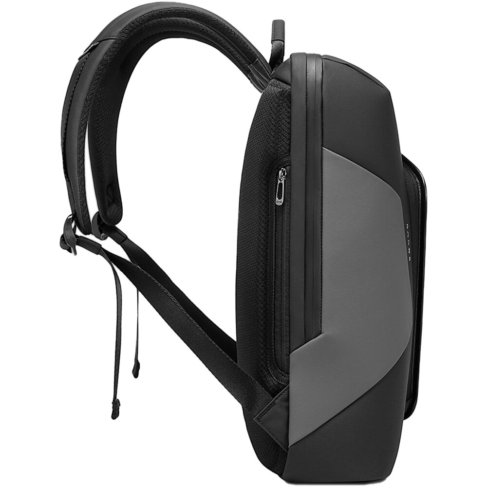 Rucsac laptop 15.6 inch, compartiment tableta, rezistent la stropi de apa, buzunar antifurt, sistem fixare pe valiza, BANGE, BG2913GY, Gri