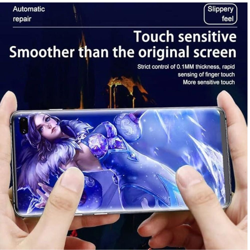 Folie Hidro Shield pentru Samsung Galaxy S25 Ultra, Unbreakable Soft Hydrogel, Regenerabila, Full Glue, Case Fit, Transparent