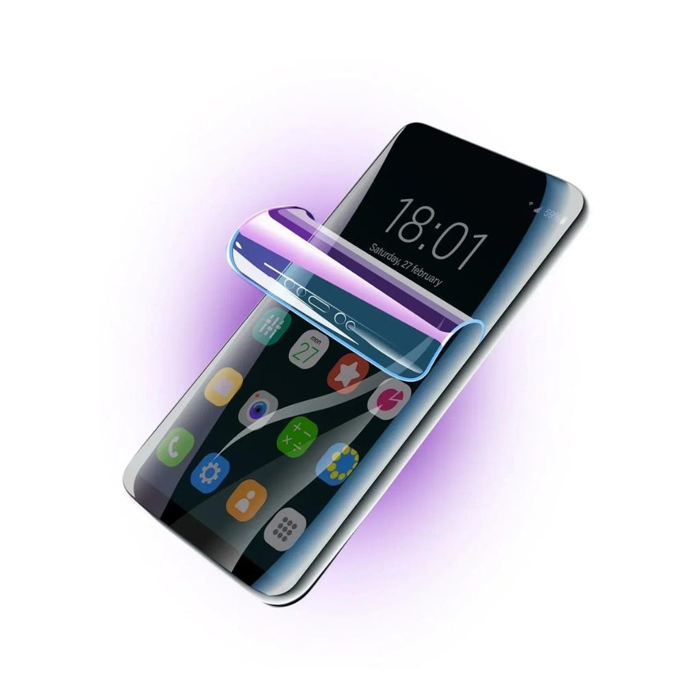 Folie Hidro Shield pentru Samsung Galaxy S25 Ultra, Unbreakable Soft Hydrogel, Regenerabila, Full Glue, Case Fit, Transparent