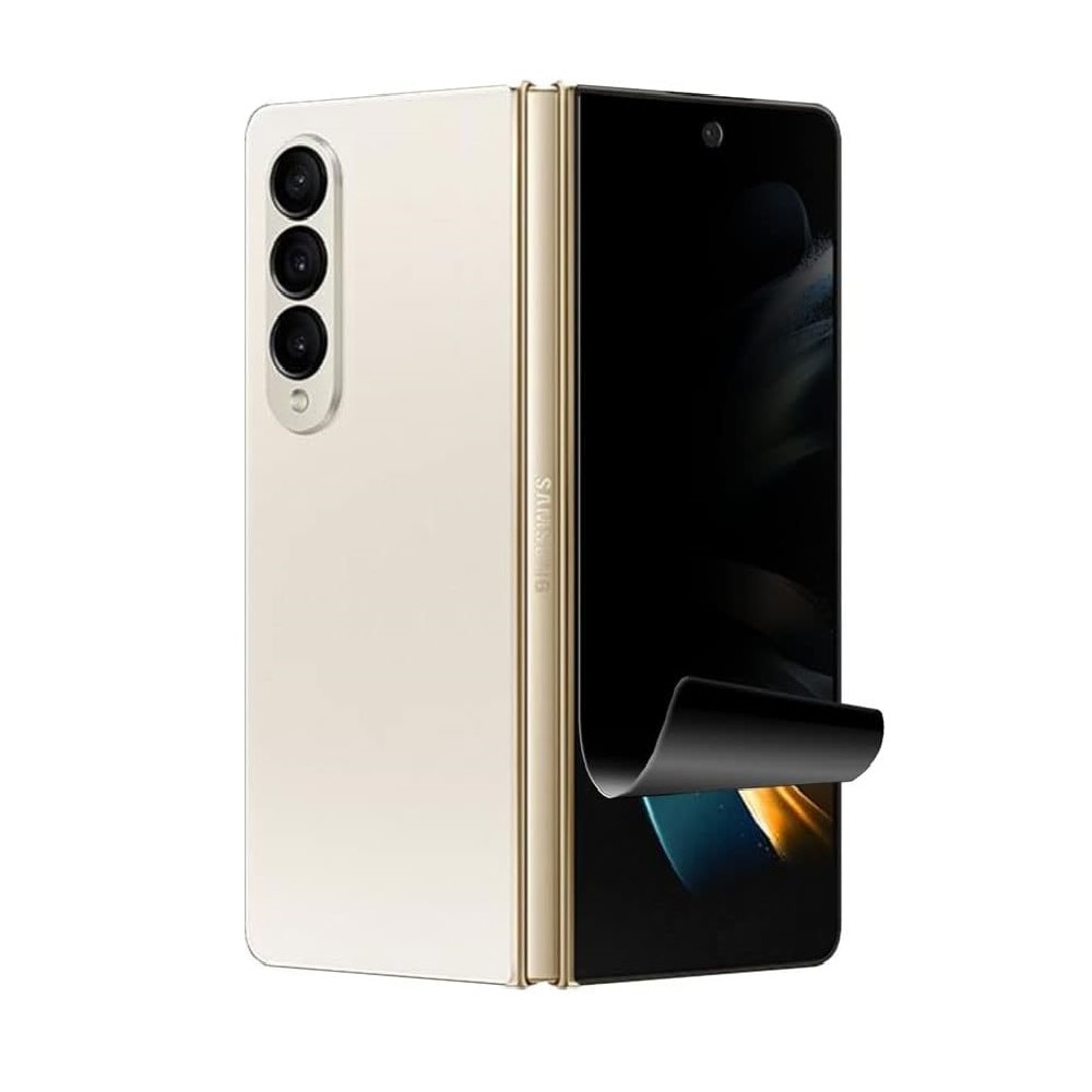 Folie de protectie ecran Privacy Hydrogel din silicon, TPU, compatibila cu Samsung Galaxy Z Fold 5, Perfect fit, acopera tot ecranul, ISAG