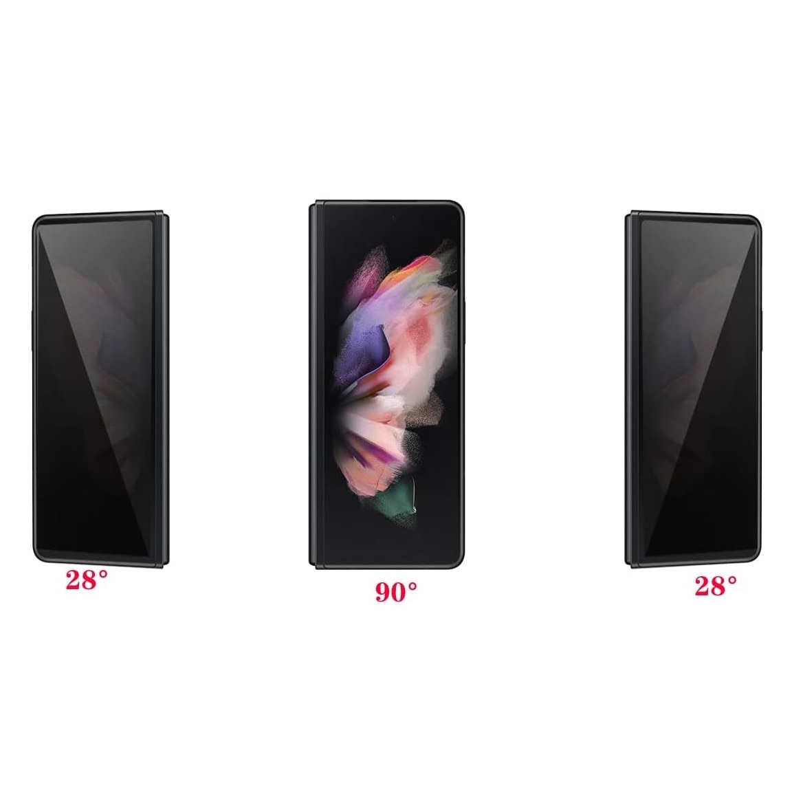 Folie de protectie ecran Privacy Hydrogel din silicon, TPU, compatibila cu Samsung Galaxy Z Fold 5, Perfect fit, acopera tot ecranul, ISAG