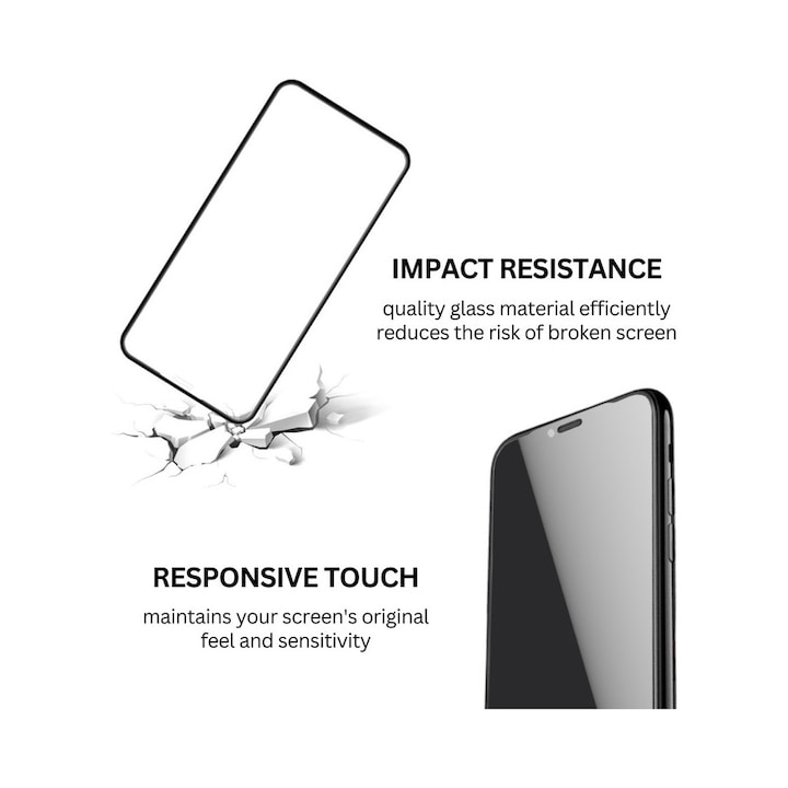 Folie de Protectie din Sticla Securizata CENTO Aqua compatibila cu Apple Iphone 16 Pro/17/17 Pro, Protectie Profesionala, Full Cover, Anti Zgarieturi, Anti Socuri, Full Glue, Transparenta