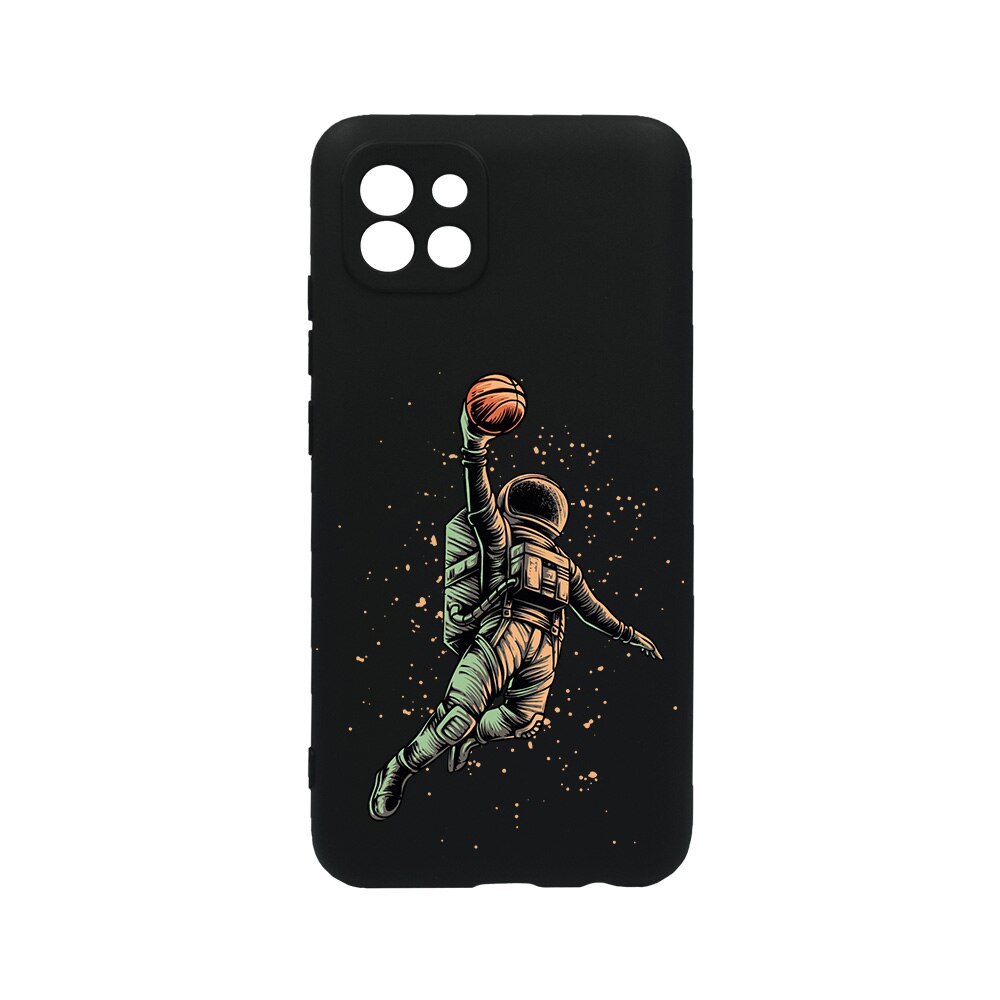 Husa BestCase® Slim SIlicon 0.8MM, Compatibila Cu Xiaomi Mi 11 Lite 5G / 4G / NE, Astronaut Basketball, Rezistenta la uzura, Protectie Camera, c-B 1003
