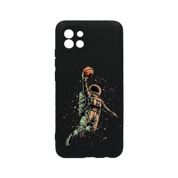 Husa BestCase® Slim SIlicon 0.8MM, Compatibila Cu Xiaomi Mi 11 Lite 5G / 4G / NE, Astronaut Basketball, Rezistenta la uzura, Protectie Camera, c-B 1003