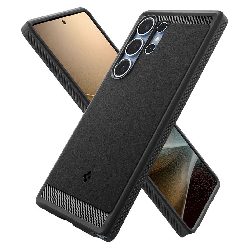 Husa pentru Samsung Galaxy S25 Ultra - Spigen Rugged Armor MagSafe - Matte Black