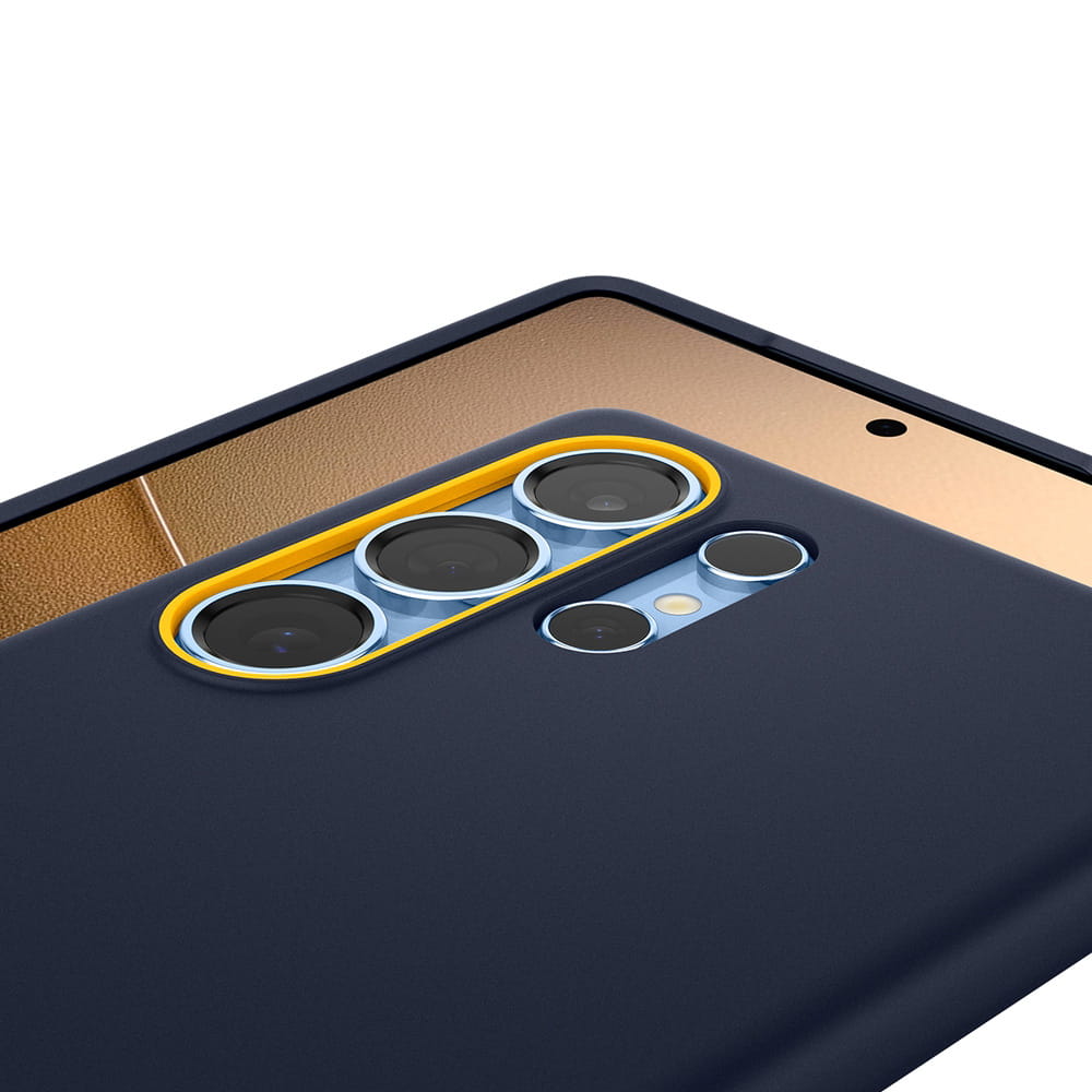 Husa Spigen Nano Pop Mag pentru Samsung Galaxy S25 Ultra, albastru marin si galben