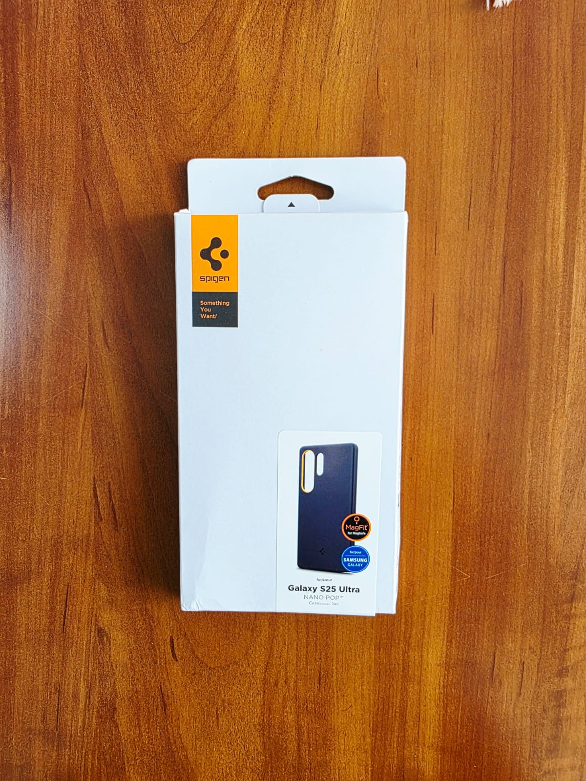 Husa Spigen Nano Pop Mag pentru Samsung Galaxy S25 Ultra, albastru marin si galben