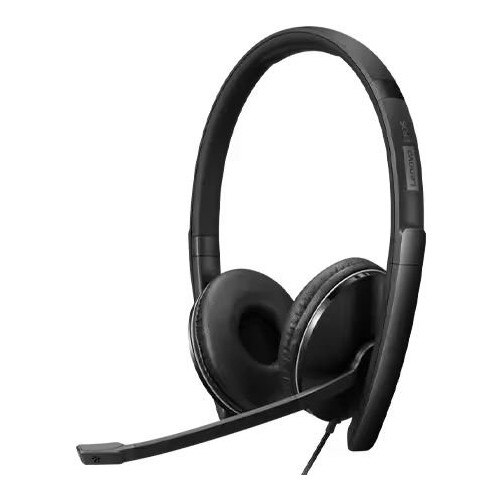 Casti cu fir Lenovo ANC Gen 2, microfon, USB-C, 1,7m, negru