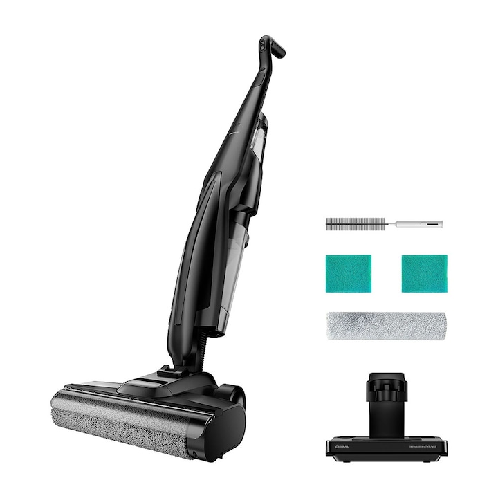 Aspirator cu Mop, Fara Fir, 20000Pa, 6x4000mAh, IPX6 - Deerma (VX100 Ultra) - Black