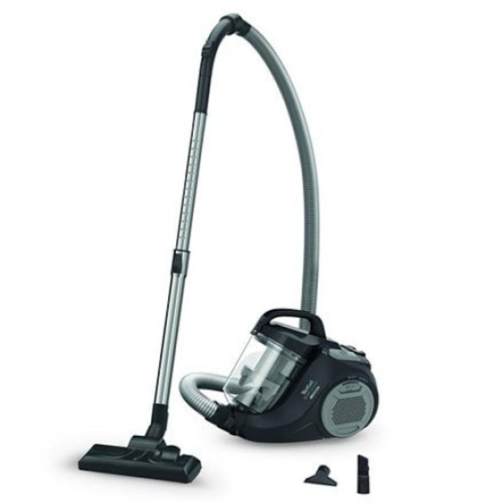 Aspirator fara sac Tefal Swift Power Cyclonic, Putere 750 W, Capacitate praf 1.5 L, Negru
