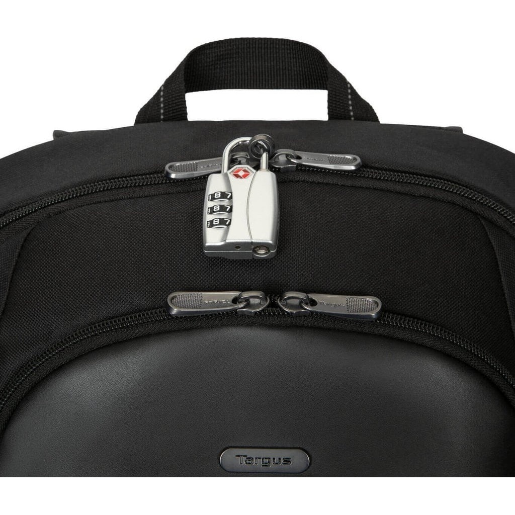 Rucsac laptop Targus 16" Modern Classic, capacitate 19 litri, dimensiuni 45 x 33.5 x 10.5 cm, maeterial polyester, negru