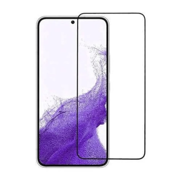 Folie Sticla Securizata, Flippy, Pentru Samsung Galaxy S23 FE, Full Glue, Margini Negre, Transparent