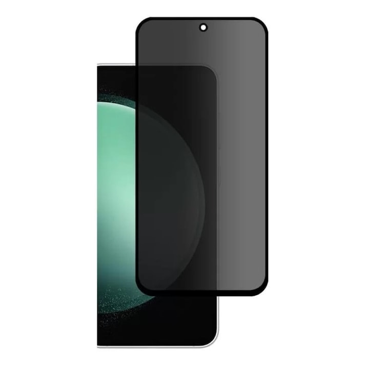 Folie Privacy Compatibila cu Samsung Galaxy S23 FE (5G), Full Cover, Full Glue, Calitate Premium
