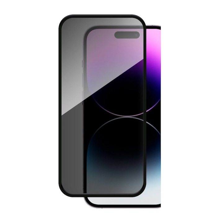 Folie sticla WOZINSKY Privacy compatibila cu iPhone 16 Plus Black