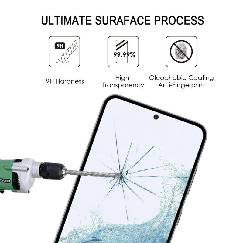 Folie sticla MatTech, Compatibila cu Samsung Galaxy S25 Edge, Lipire pe Toata Suprafata, 9H Protection Technology, Claritate Premium Full HD, Full Glue, Margini Negre