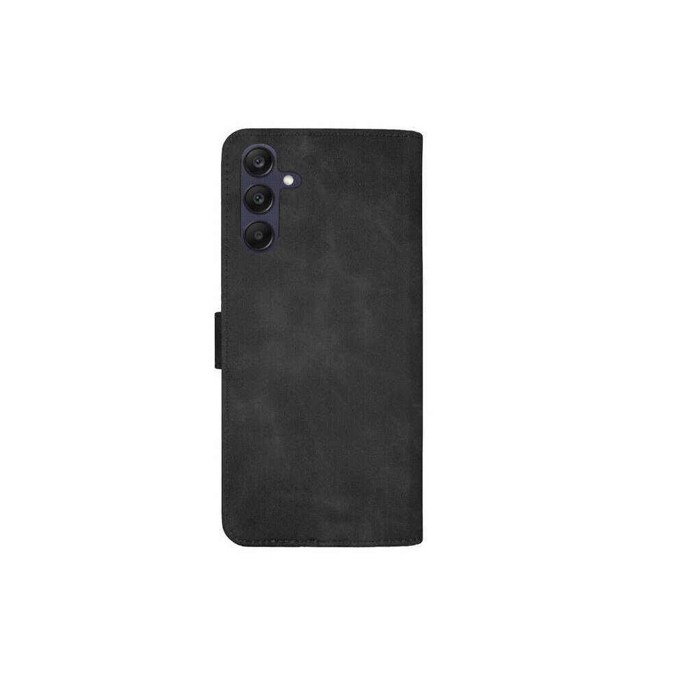 Husa de protectie tip carte Cento Lima compatibila cu Samsung Galaxy A25 5G Negru Premium, Piele ecologica, Inchidere magnetica, Protectie Sporita, Anti soc, Anti zgarieturi, Functie de stand