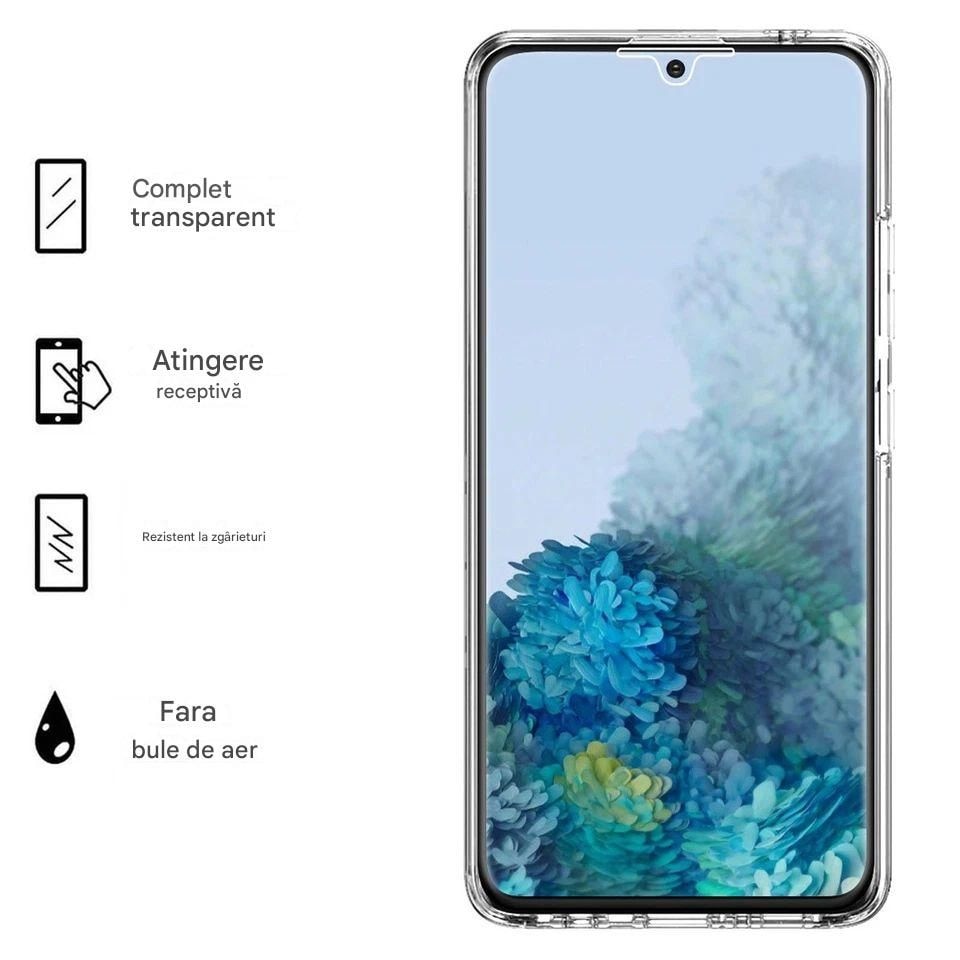 Husa 360 grade (Fata + Spate) pentru Samsung A22 5G Transparent