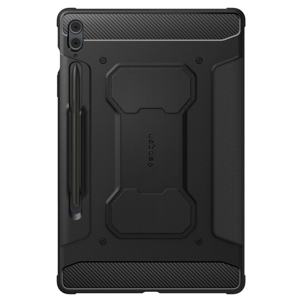 Husa Spigen Rugged Armor Pro compatibila cu Samsung Galaxy Tab S9 FE Plus 12.4 inch Black