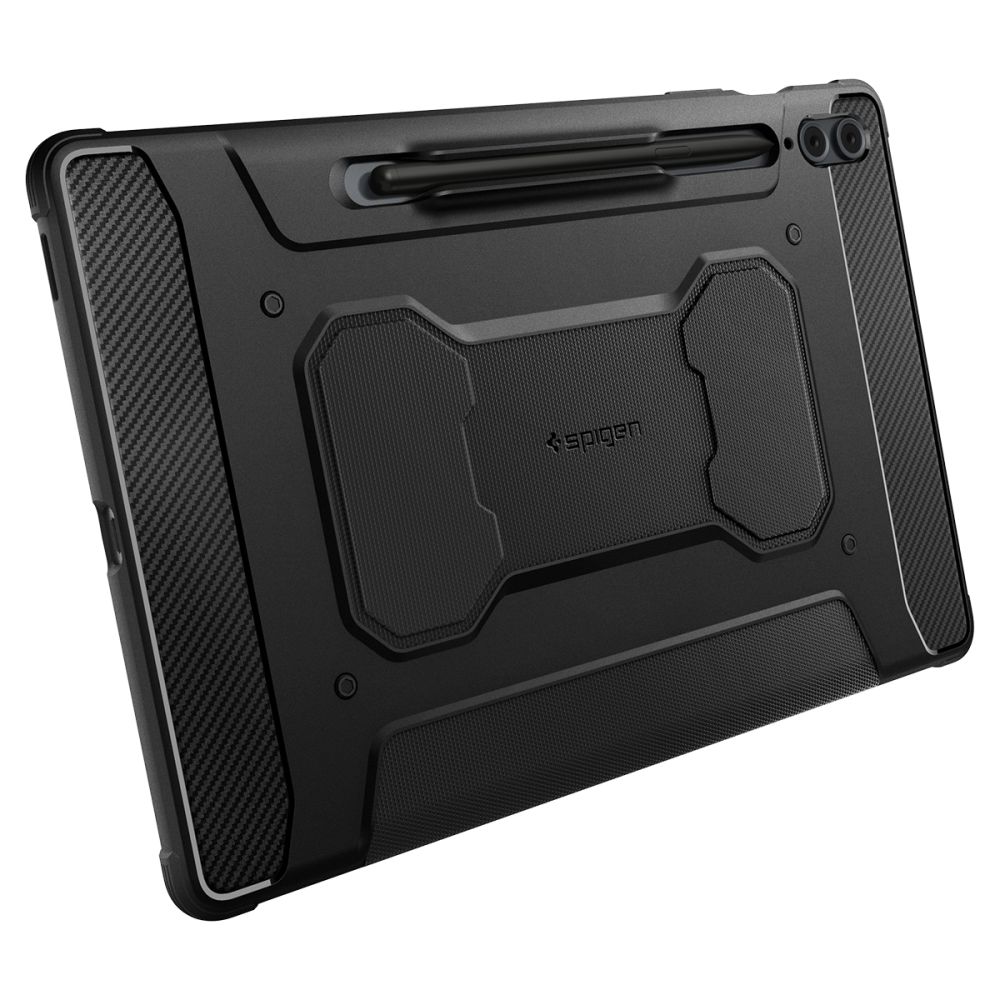 Husa Spigen Rugged Armor Pro compatibila cu Samsung Galaxy Tab S9 FE Plus 12.4 inch Black