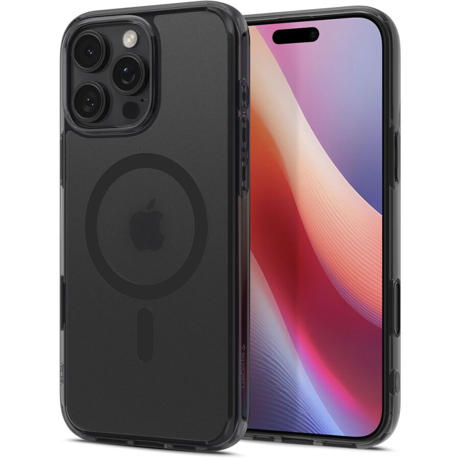 Carcasa Spigen Ultra Hybrid T MagSafe compatibila cu iPhone 16 Pro Frost Black