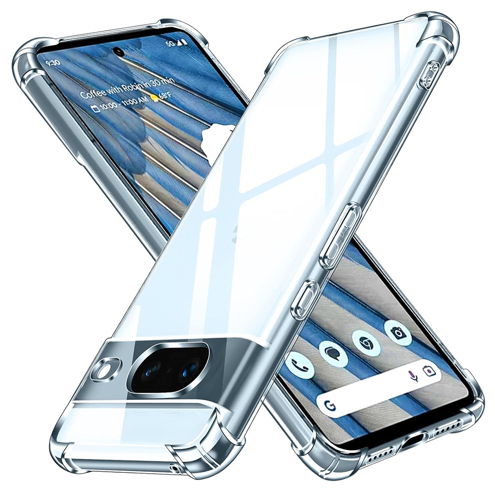 Husa pentru Google Pixel 8a Daden® Clear Silicone, Protectie Camera, Antisoc, Transparenta