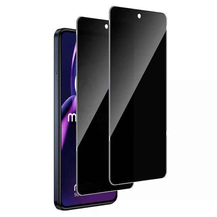 Set 2 folii Privacy Compatibile cu Xiaomi 14T/ Xiaomi 14T Pro, (5G) Full Cover, Calitate Premium, Black