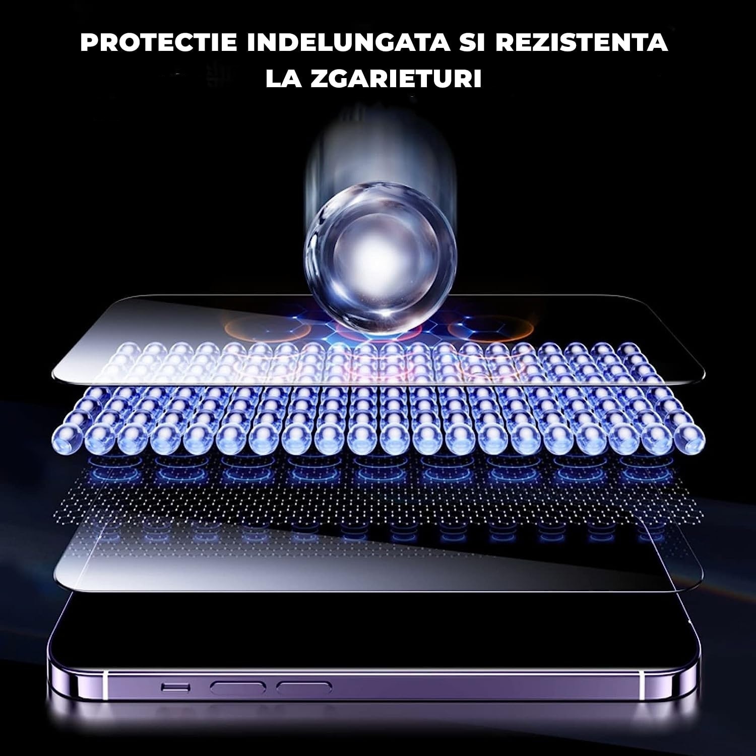 Folie Sticla Privacy pentru Samsung Galaxy A56 Daden MaxProtection, Full Cover, Protectie Profesionala, Ultra Rezistenta, Calitate Premium