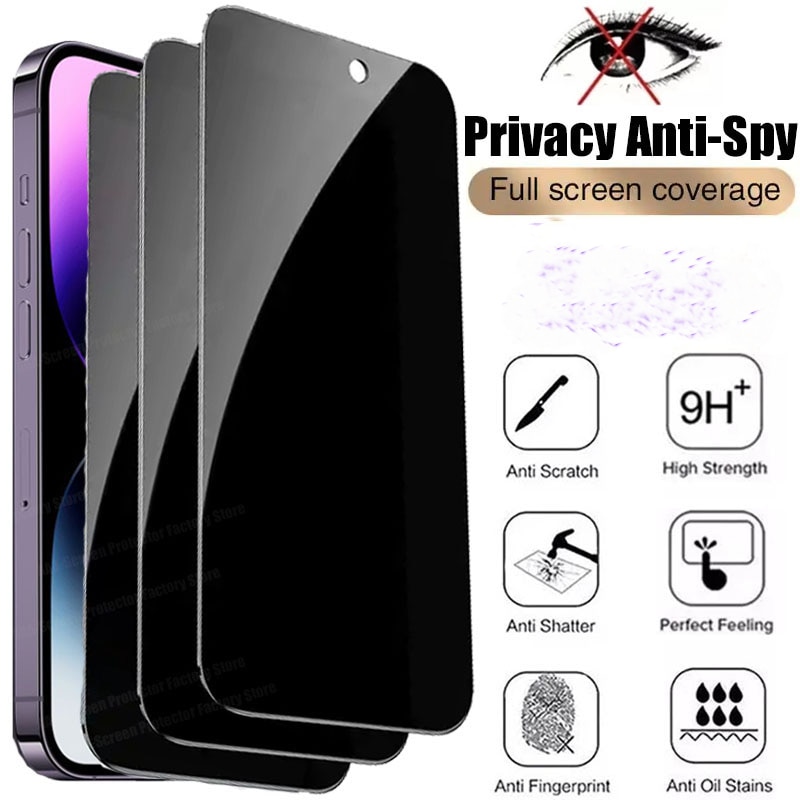 Folie Privacy Compatibila cu Motorola G34, Full Cover, 6D, Calitate Premium, Black