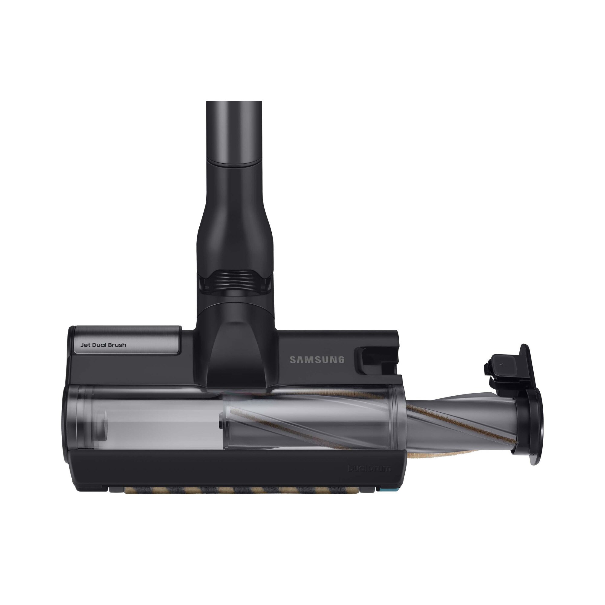 Aspirator Samsung Jet Dual Brush, 210 W, 580 W, negru cromat, 250x930x202 mm, set cu accesorii