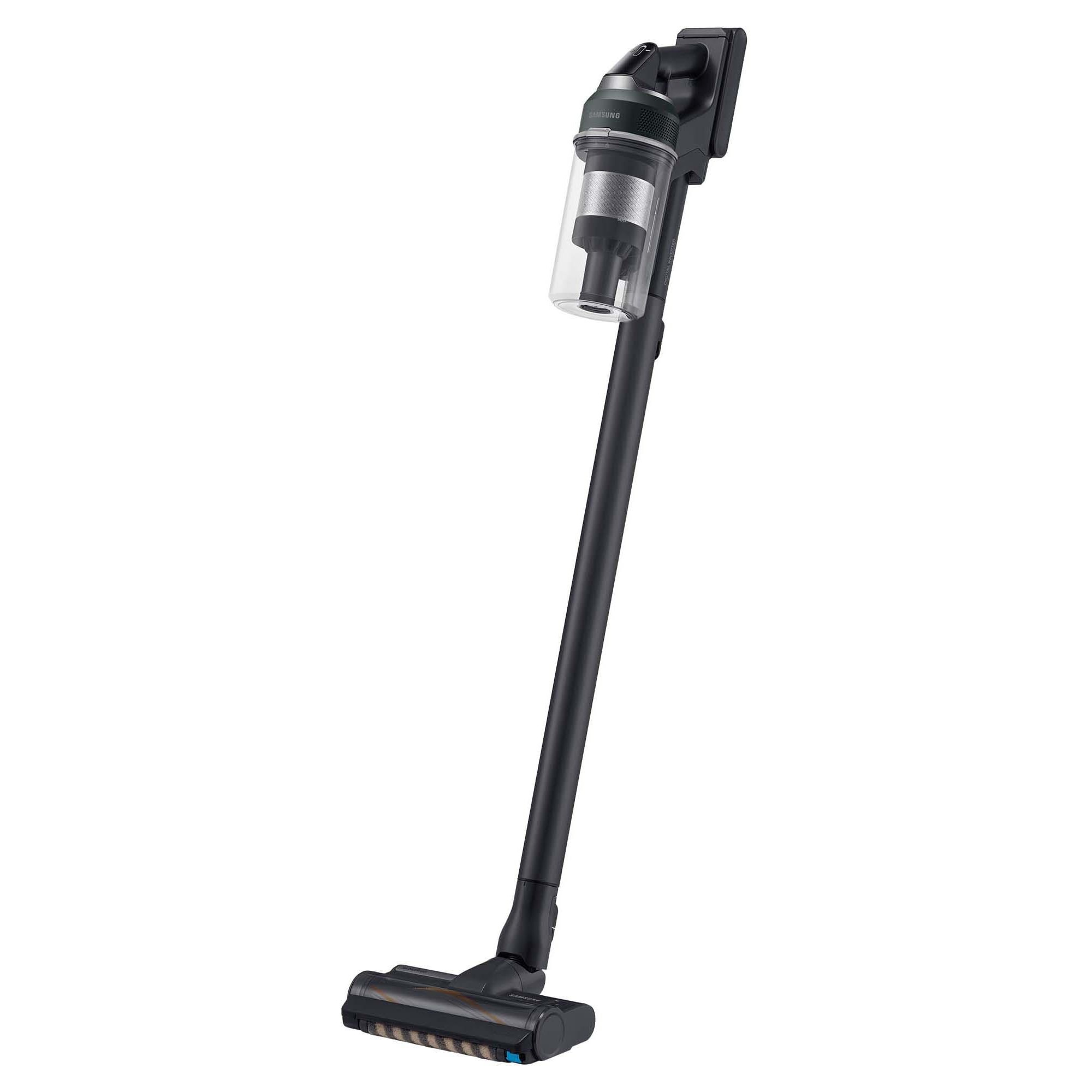 Aspirator Samsung Jet Dual Brush, 210 W, 580 W, negru cromat, 250x930x202 mm, set cu accesorii