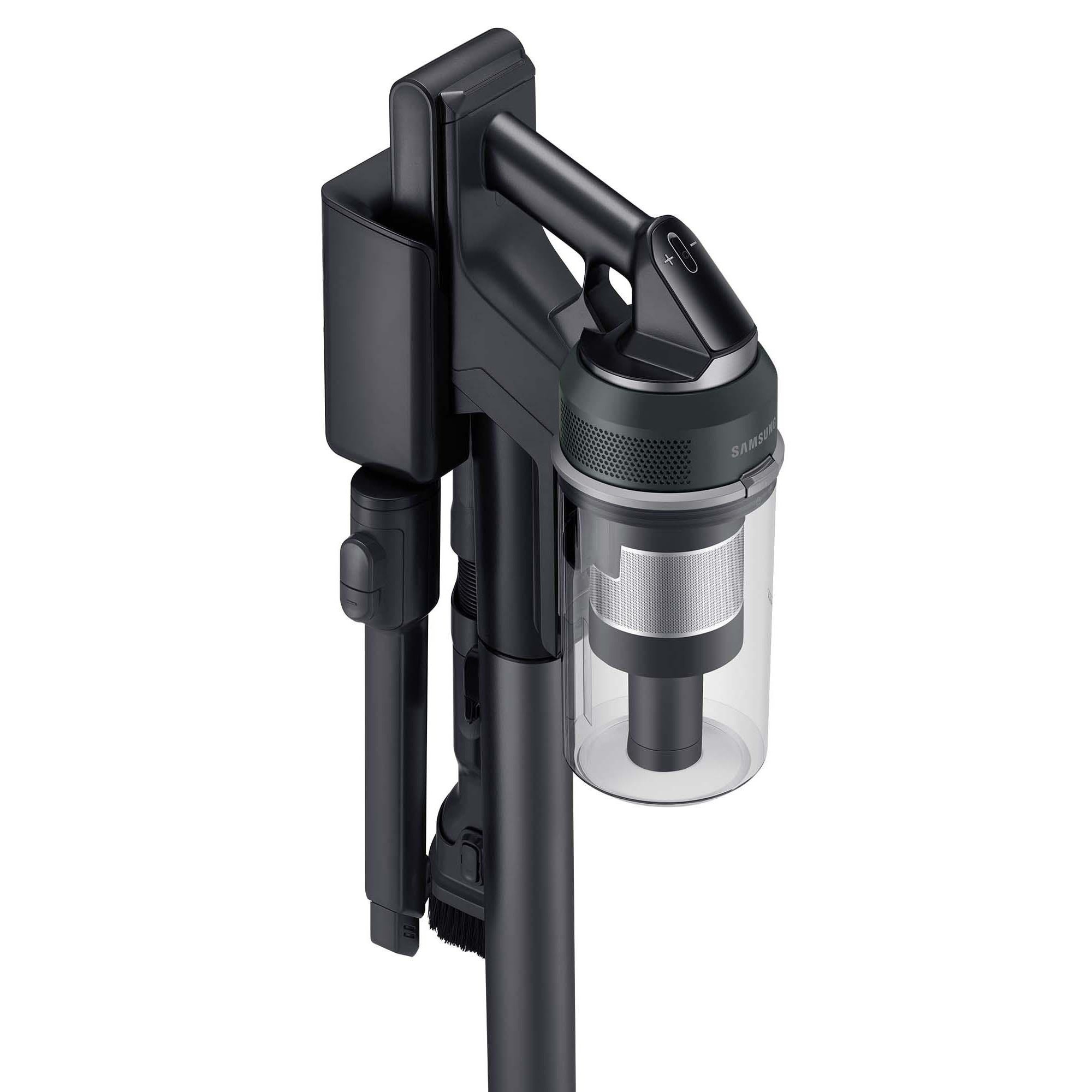 Aspirator Samsung Jet Dual Brush, 210 W, 580 W, negru cromat, 250x930x202 mm, set cu accesorii