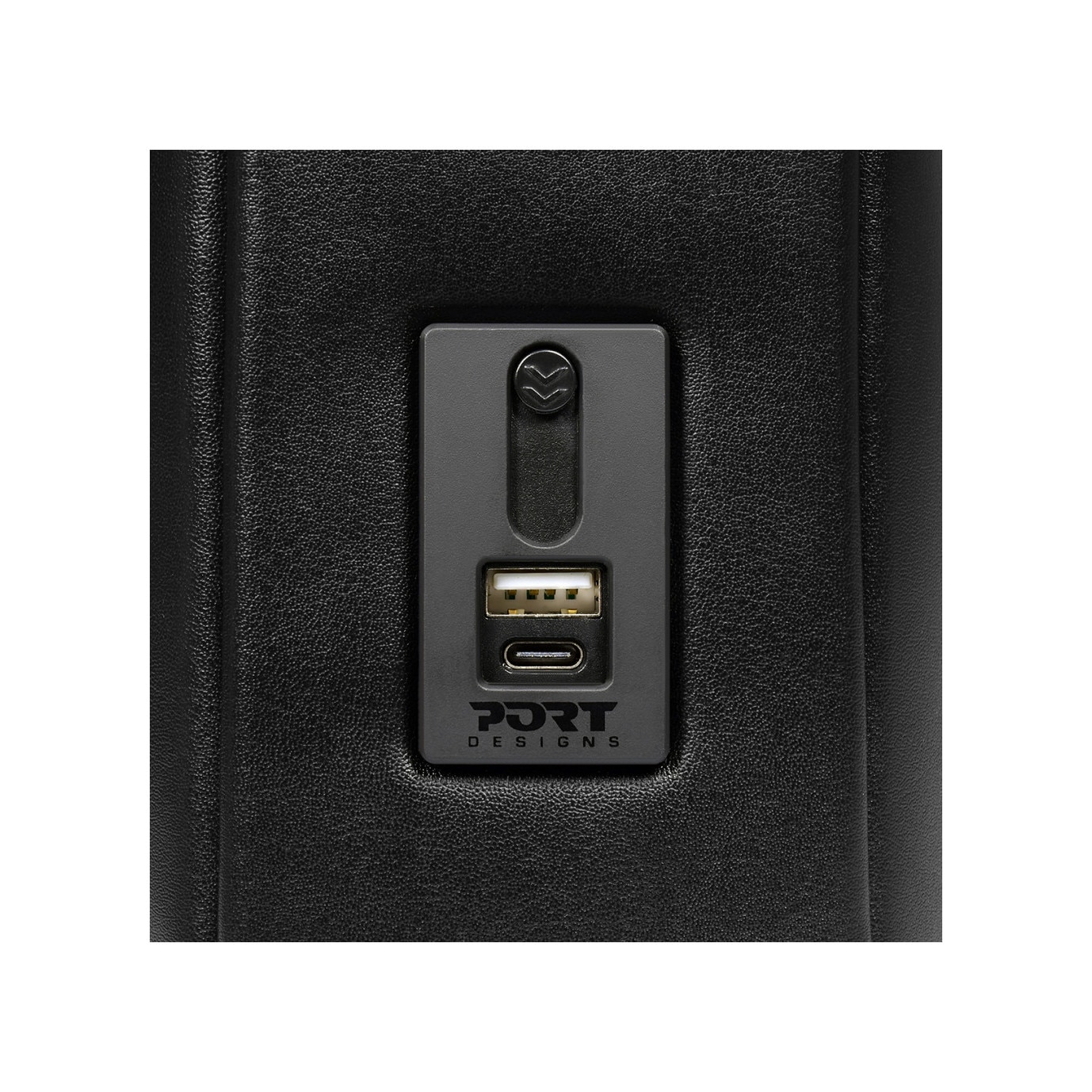Geanta Laptop Port Designs VERSAILLES II, cu port USB, 13/14, Piele, Negru