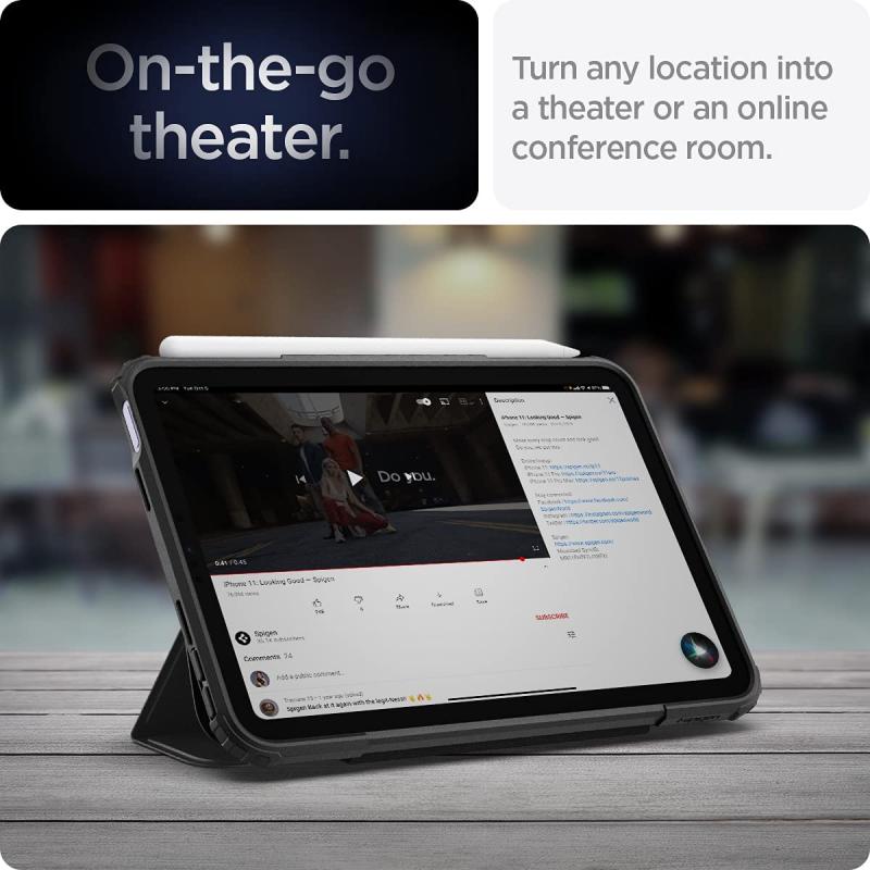 Husa Spigen Ultra Hybrid Pro compatibila cu iPad Mini 6 (2021) Black