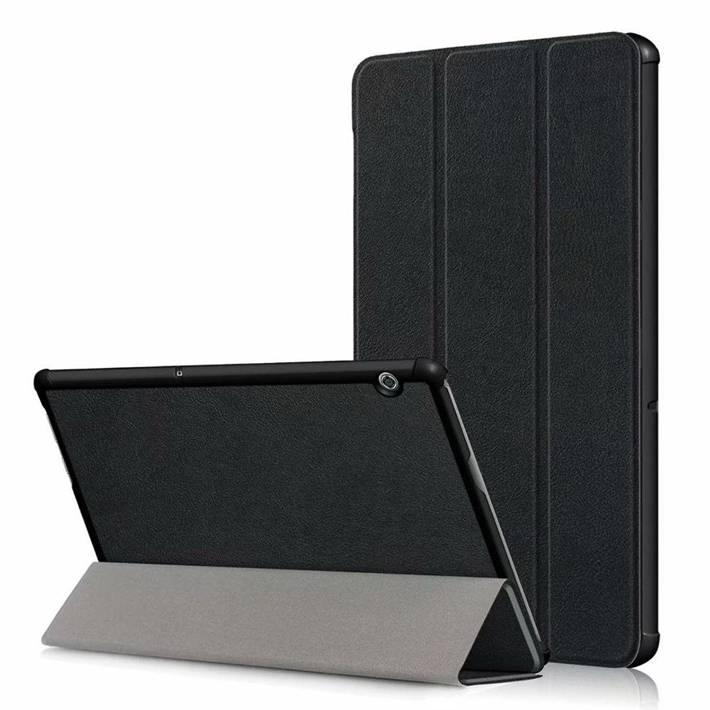 Husa pentru tableta Huawei Mediapad T5 10.1 2018 W09/W19/L03/L09, Accesorio Fold Pro, Negru