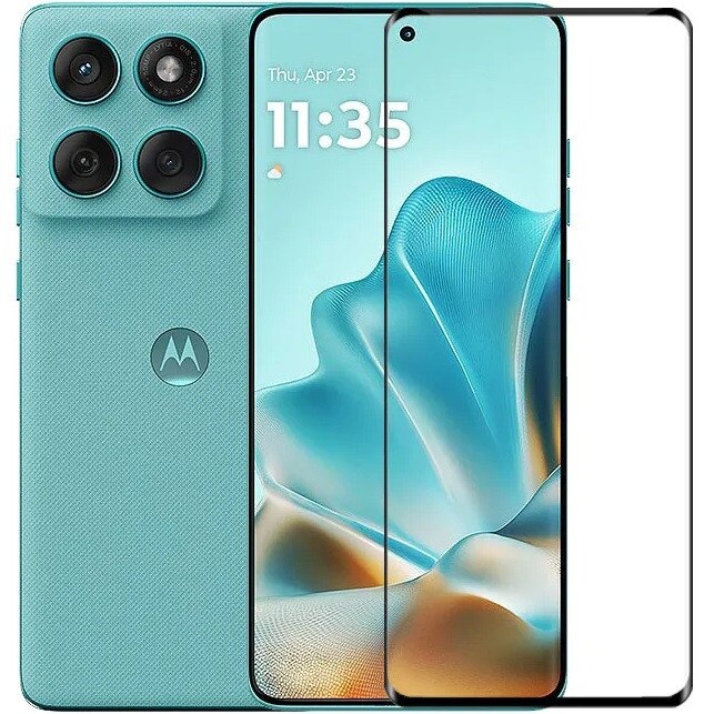 Sticla Temperata 3D pentru Motorola Edge 60 / 60 Fusion, 9H, 0,3mm, neagra, set cu 2 servetele de curatare