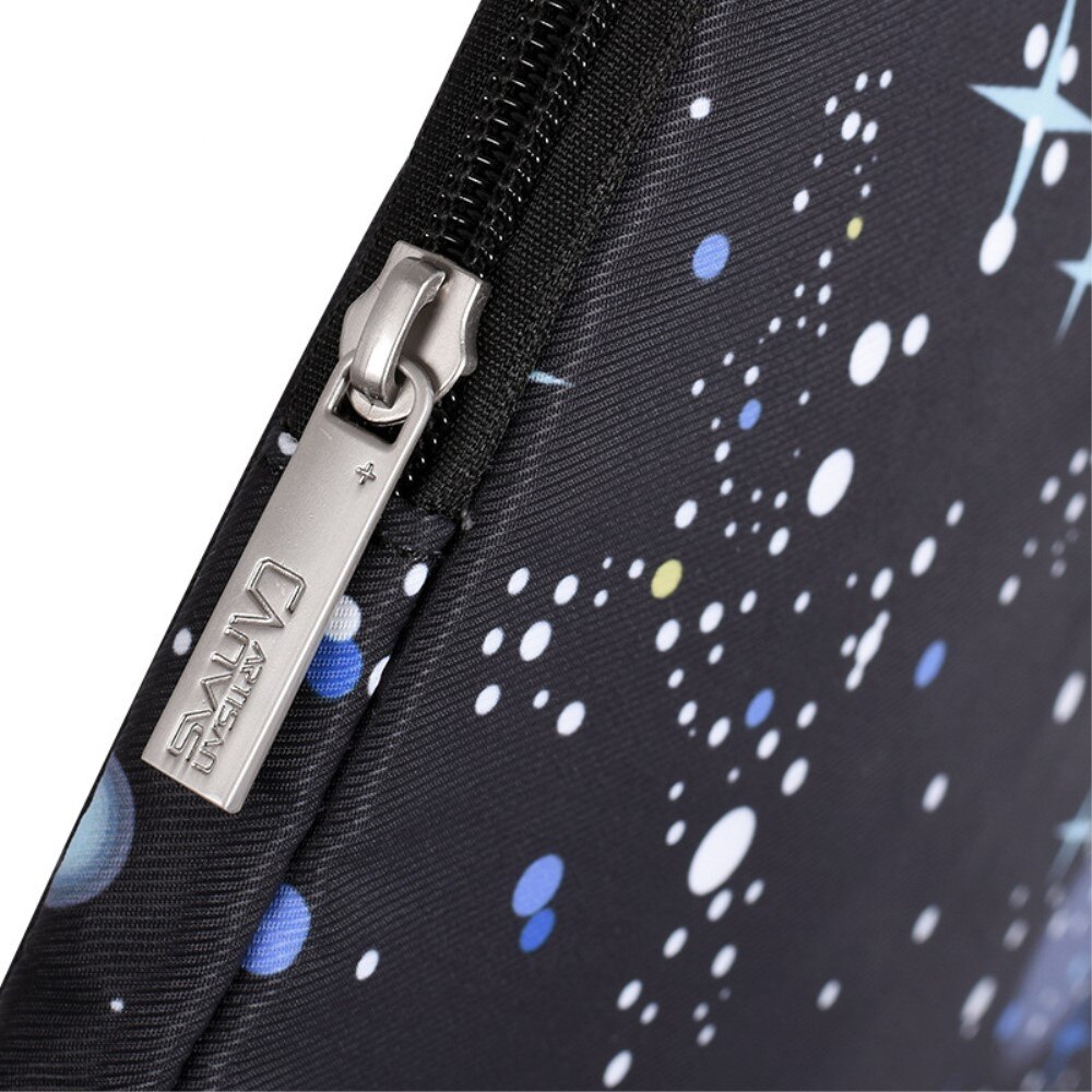 Etui laptop 13", XGSM, negru cu motiv nocturn, 355x251x24mm
