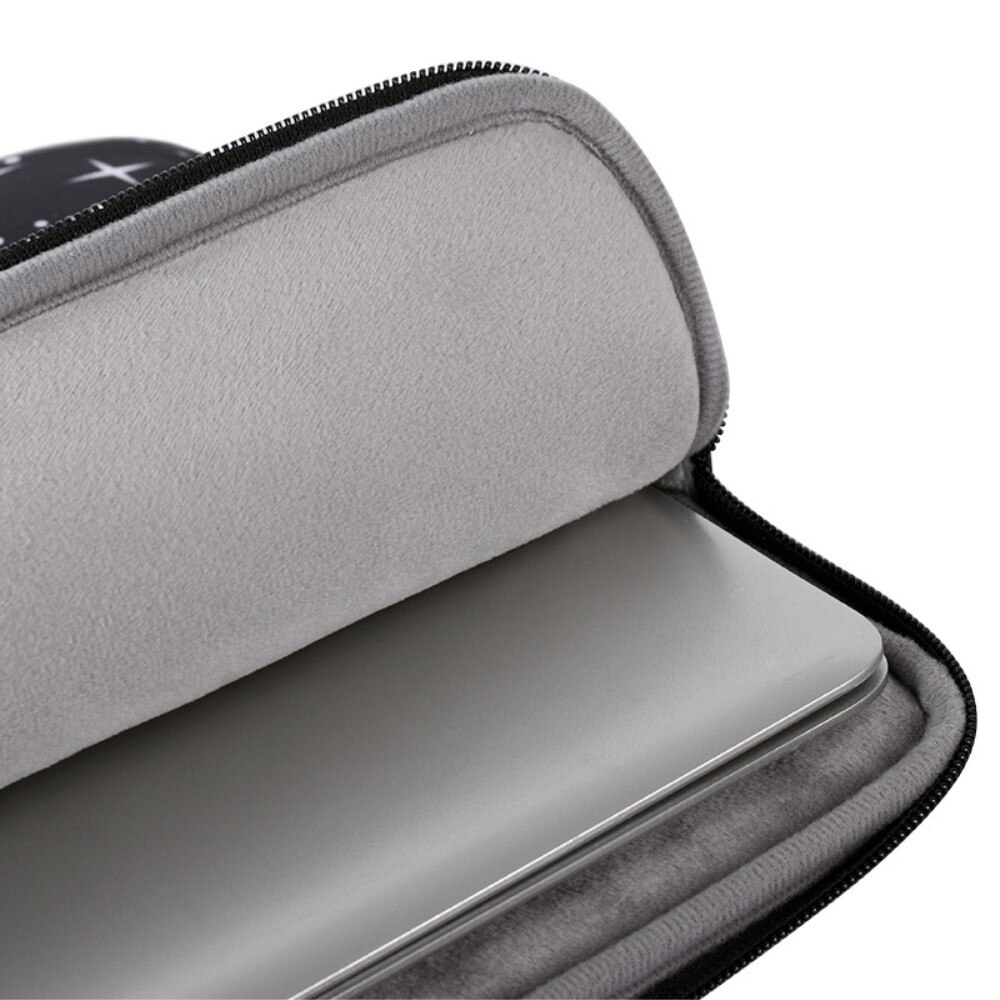 Etui laptop 13", XGSM, negru cu motiv nocturn, 355x251x24mm