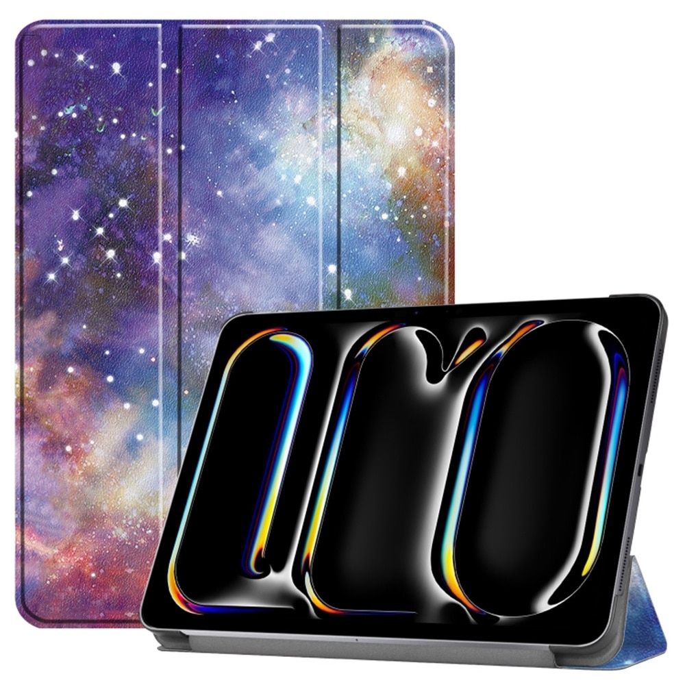 Husa compatibila cu Apple iPad Pro 11 (2024), 11.0 inchi, Tip carte, Bounce Comando, Protectie completa, Stand, Galaxy