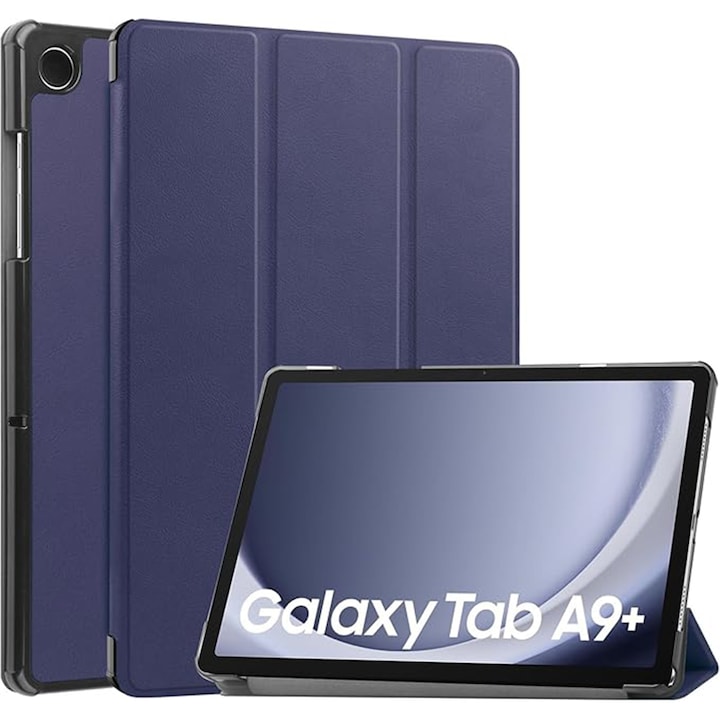 Husa protectie tableta, AYSTOAYS®, Compatibila cu Samsung Galaxy Tab A9 Plus 11", Albastru inchis
