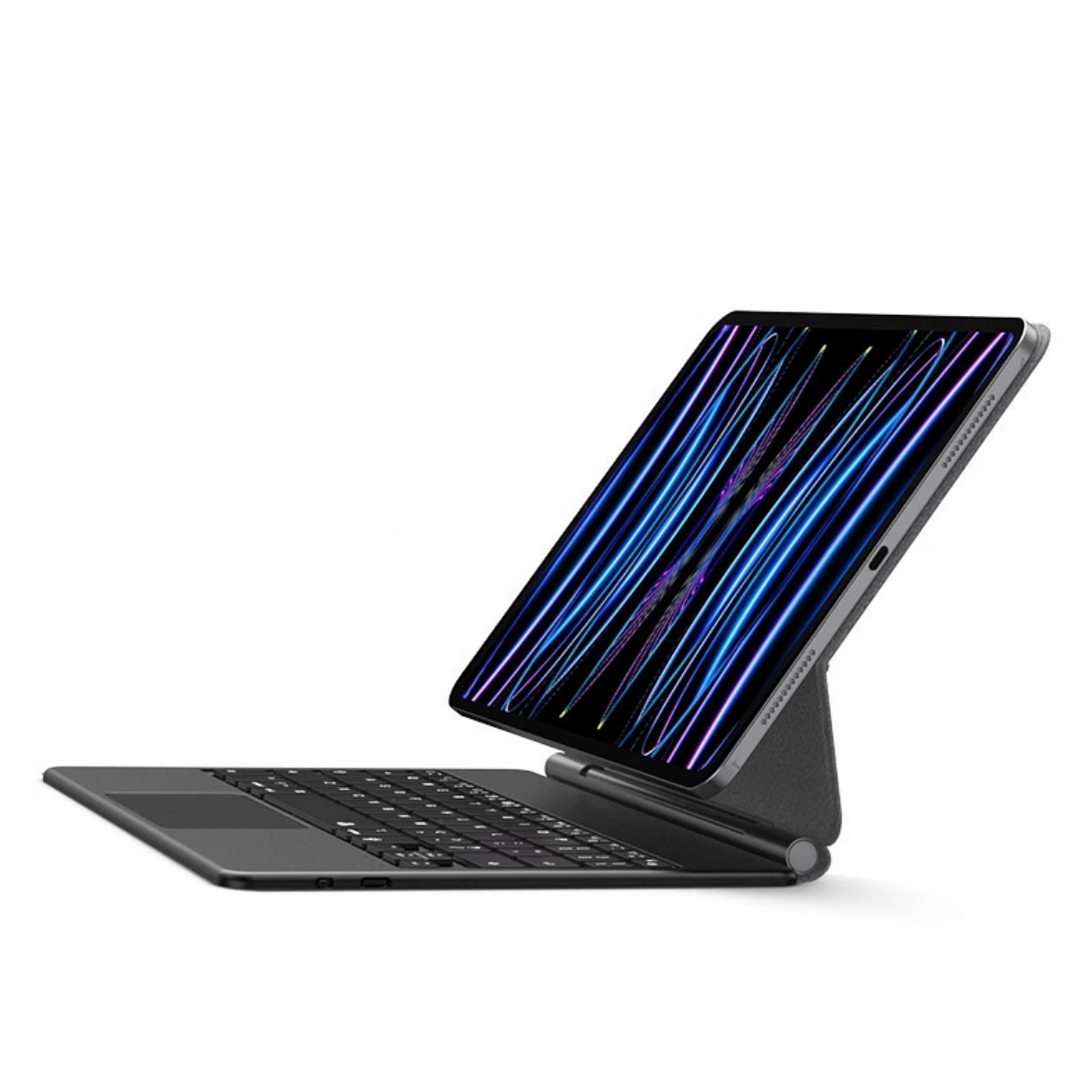 Husa cu tastatură Magic Keyboard, ORBER, Pro 11 inch, iluminare din spate reglabilă, negru