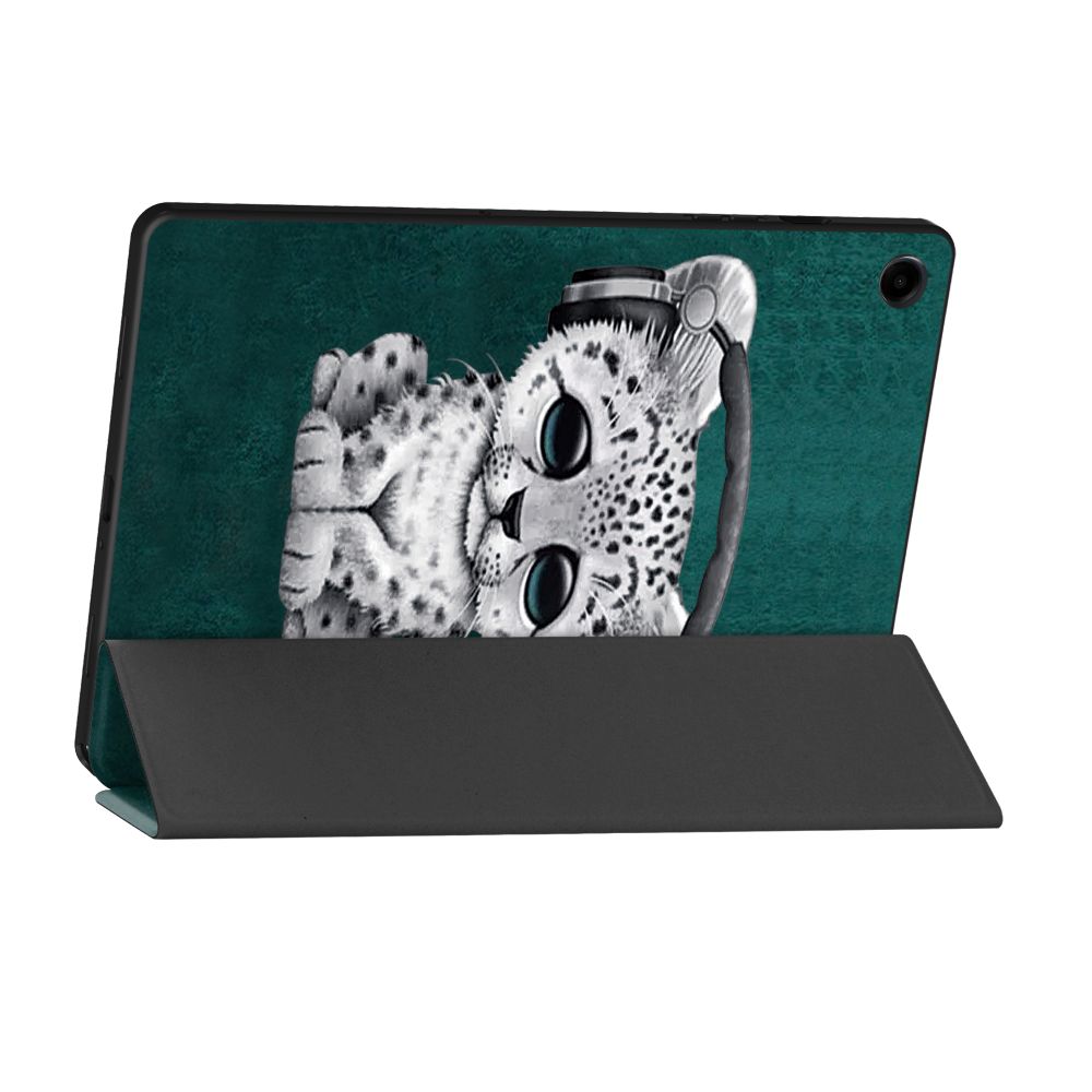 Husa Tech-Protect Smartcase compatibila cu Samsung Galaxy Tab A9 Plus 11 inch Sad Cat