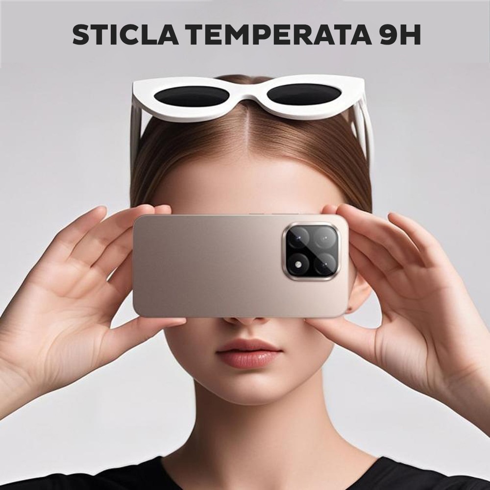 Folie Camera Daden din sticla pentru Oppo Reno 14 F / Reno 14 FS 5G, Full Cover, Protectie Profesionala, Ultra Rezistenta, Calitate Premium, Negru