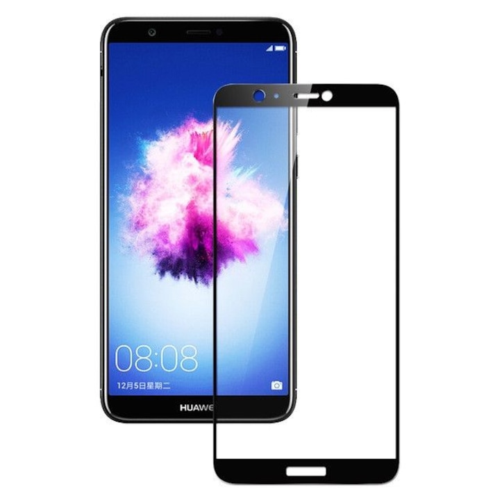 Folie Sticla Huawei P Smart 2018 Flippy Full Face Negru