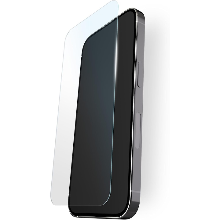 Folie protectie telefon, Sticla securizata, Pentru iPhone 15, Transparent Folie protectoare din sticla securizata, Duritate 9H, Rezistenta la zgarieturi, Usor de instalat
