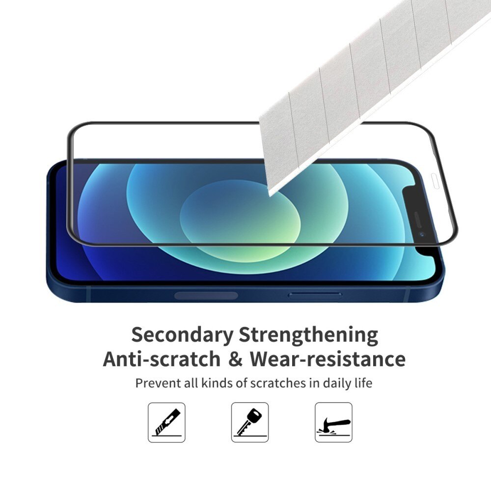 Folie Sticla Securizata, Flippy, compatibila cu Oppo Reno 5 Lite, Full Glue, Negru