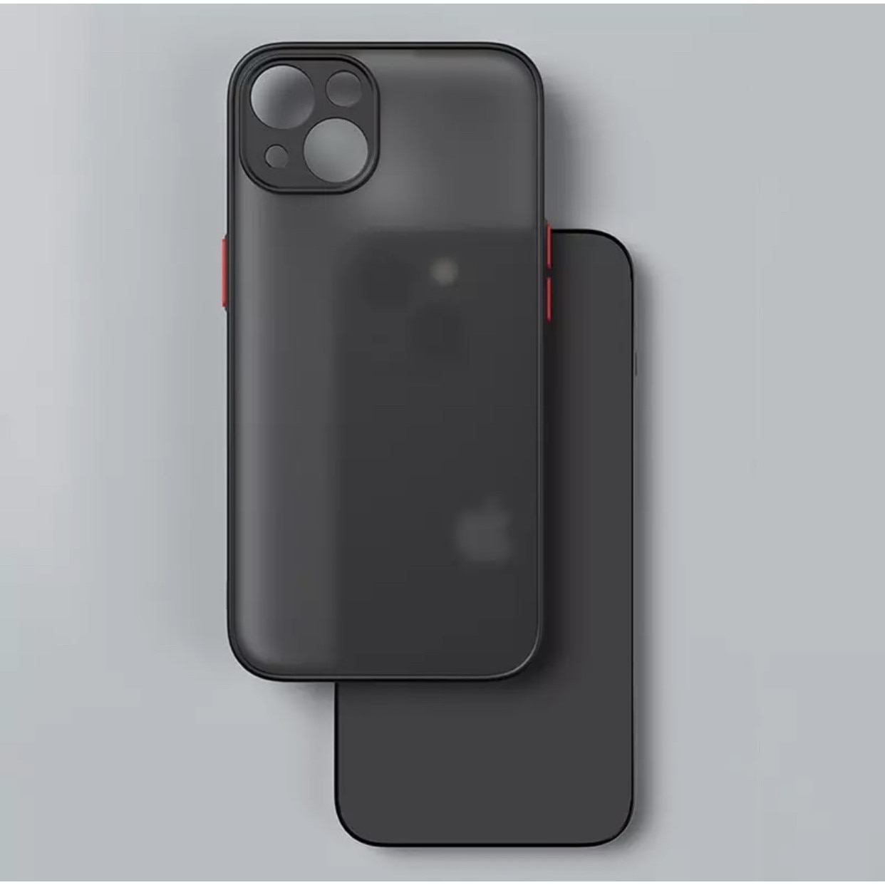 Husa Premium cu protectie la camere si finisaj mat, compatibila cu iPhone 13 / Negru