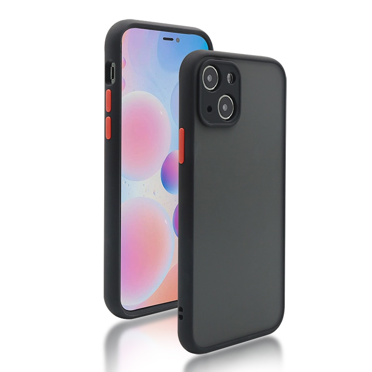 Husa Premium cu protectie la camere si finisaj mat, compatibila cu iPhone 13 / Negru